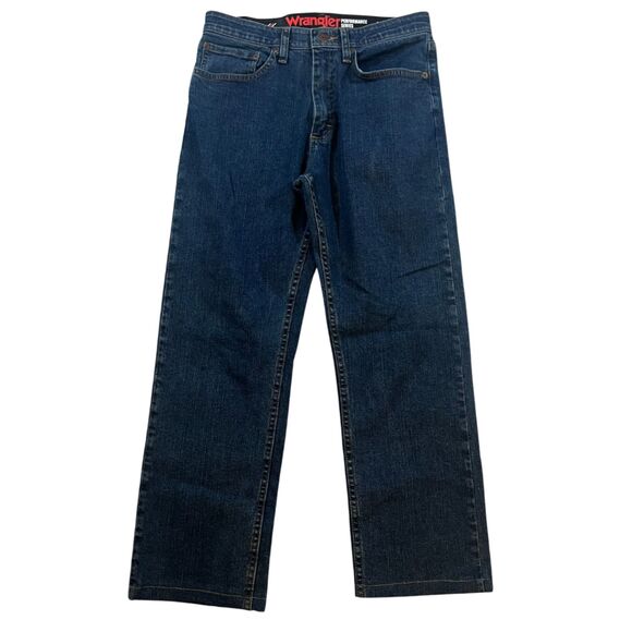 Wrangler Performance Series Dark Wash Denim Jeans Size 30/27 - Picture 1 of 13